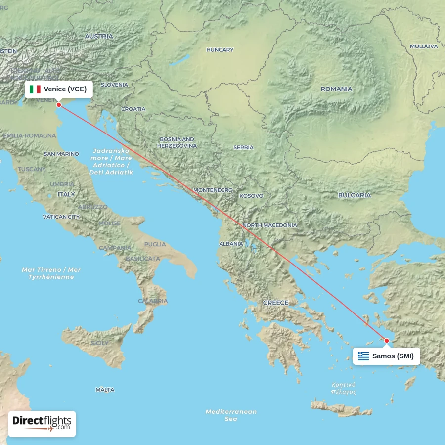 SMI - VCE route map
