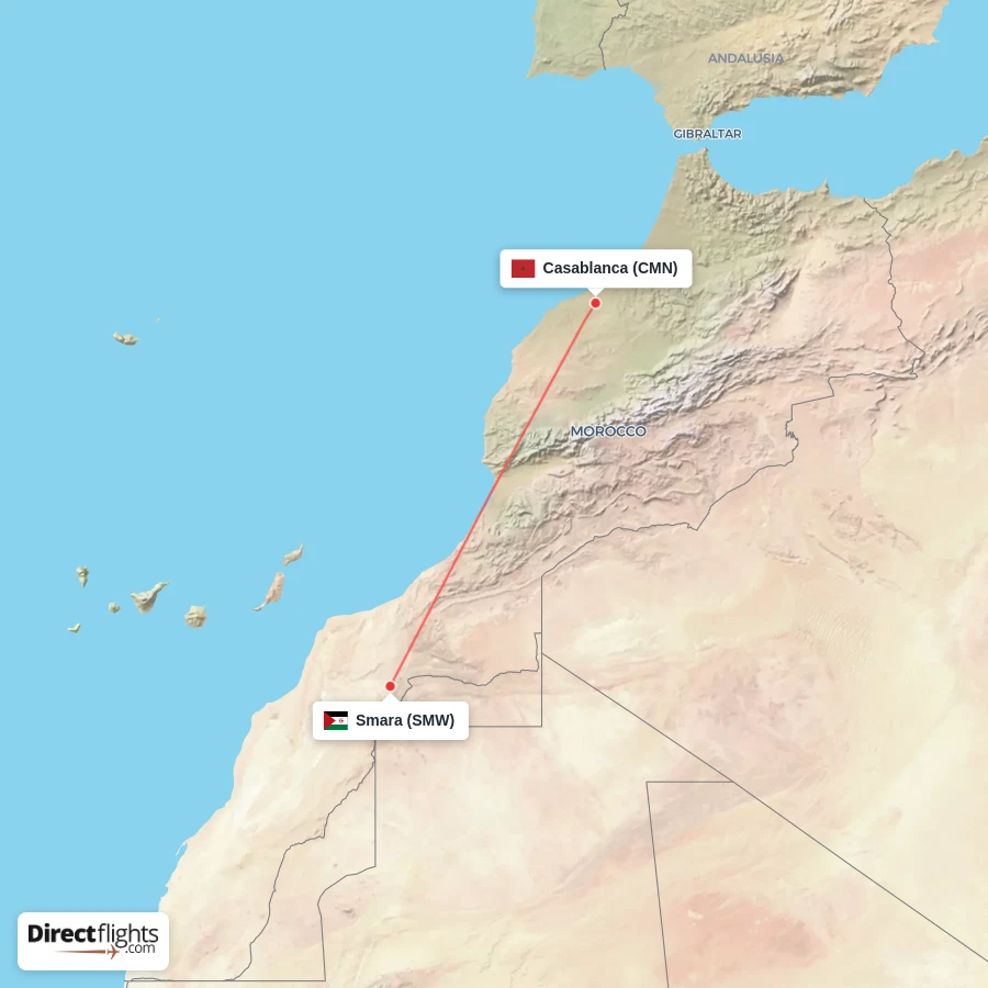 SMW - CMN route map