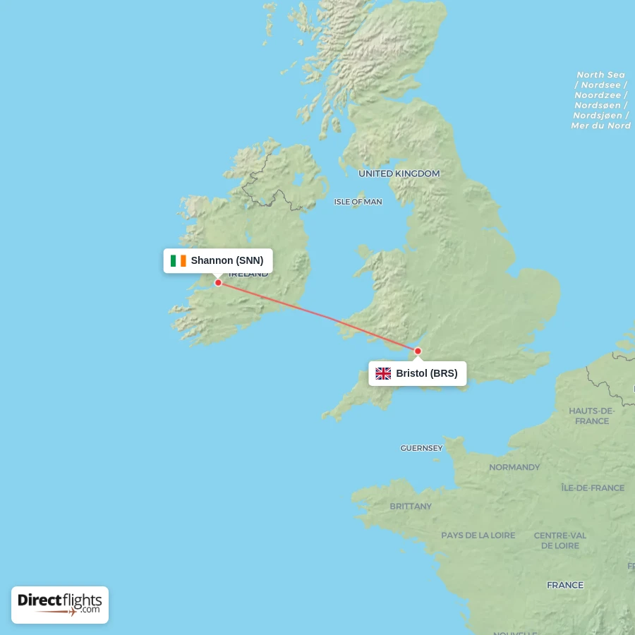 SNN - BRS route map