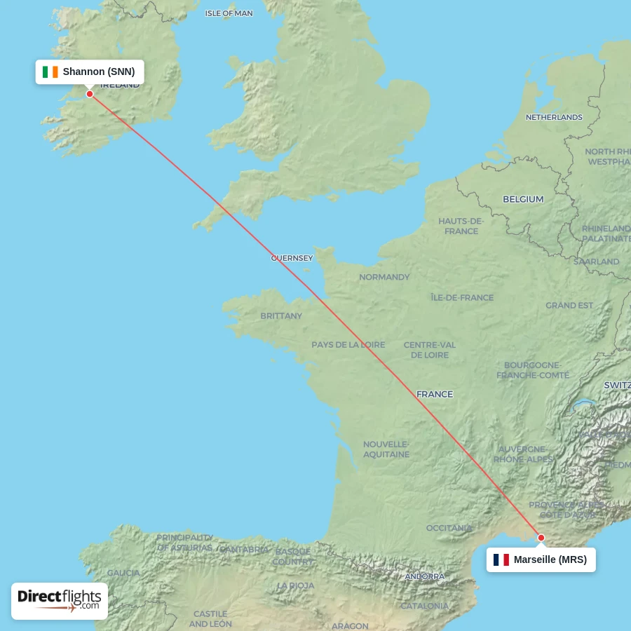 SNN - MRS route map