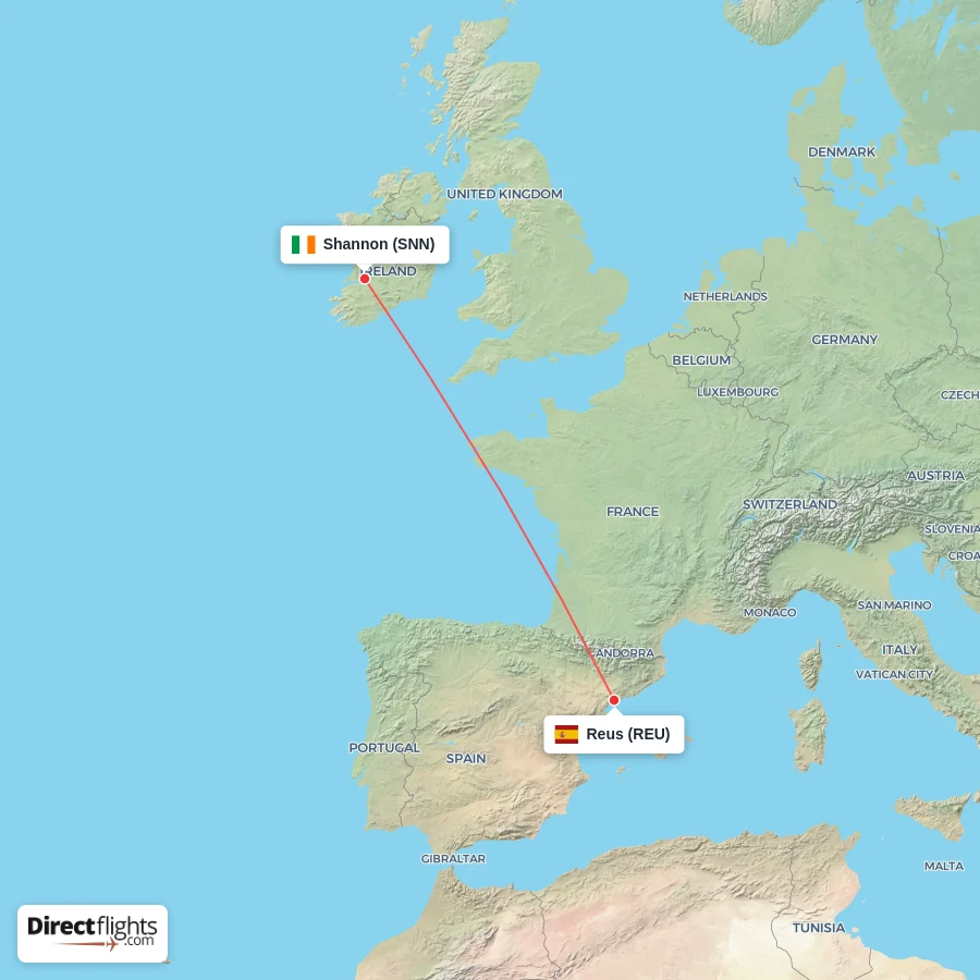 SNN - REU route map