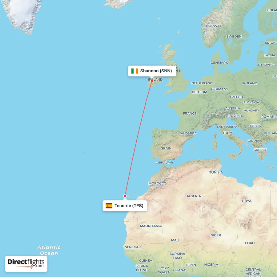 SNN - TFS route map
