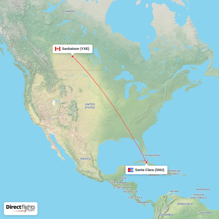 SNU - YXE route map