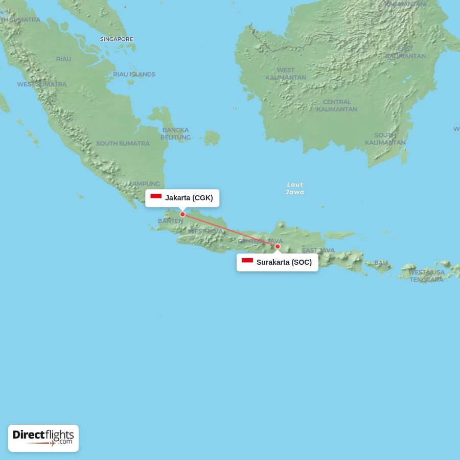 SOC - CGK route map