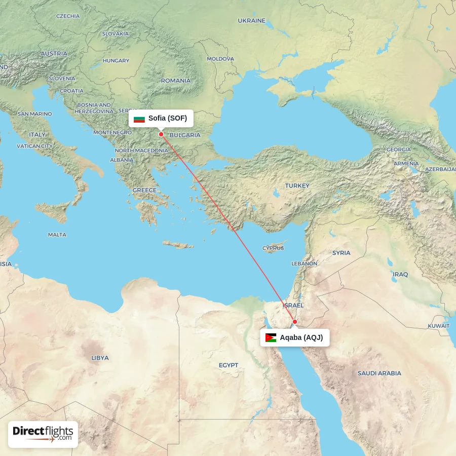 SOF - AQJ route map