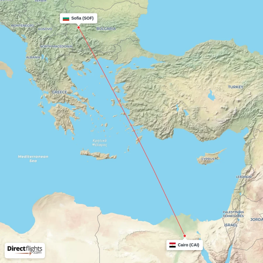 SOF - CAI route map