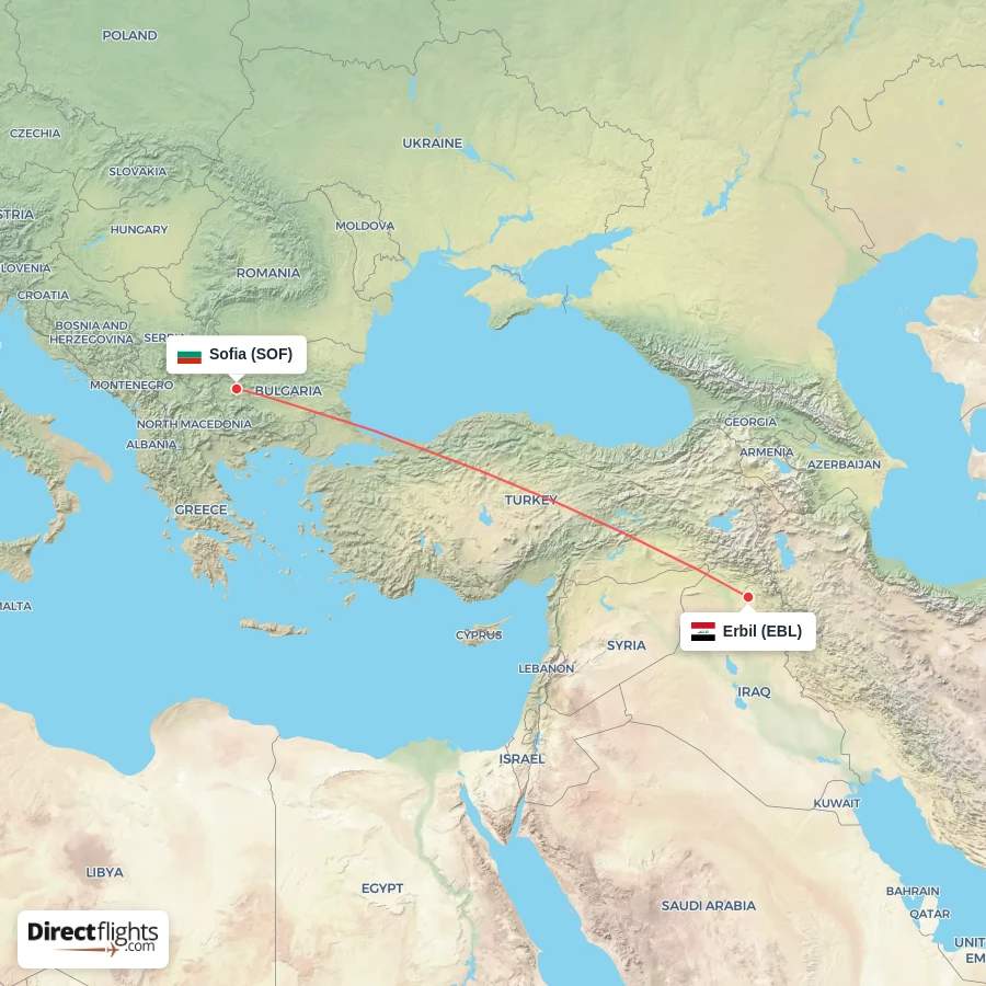 SOF - EBL route map