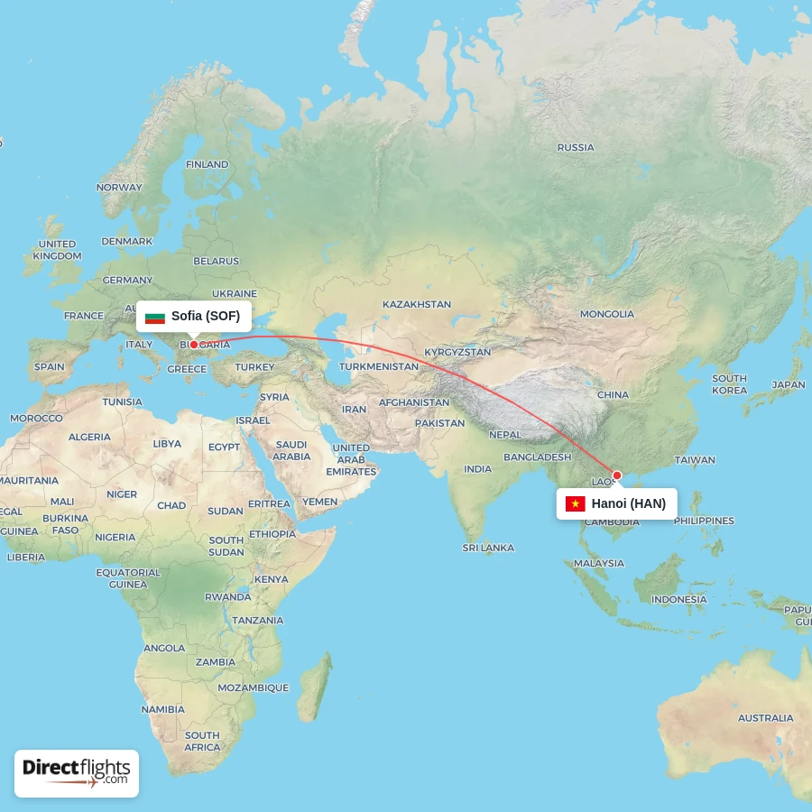 SOF - HAN route map
