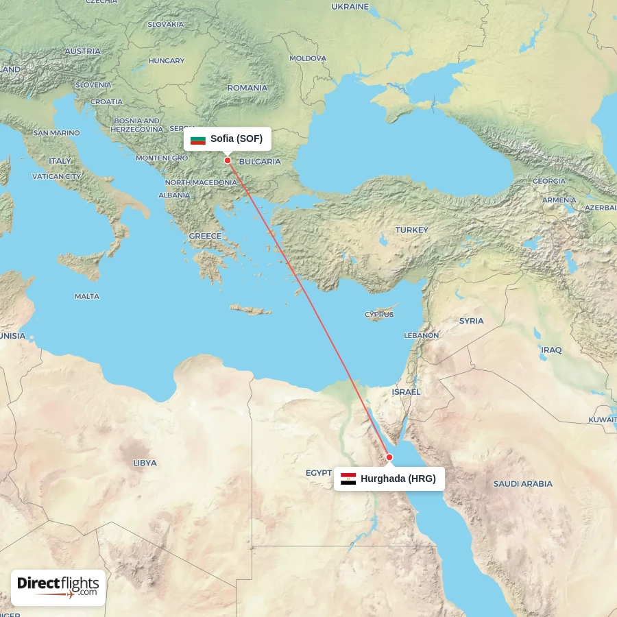 SOF - HRG route map