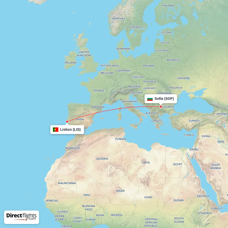 SOF - LIS route map
