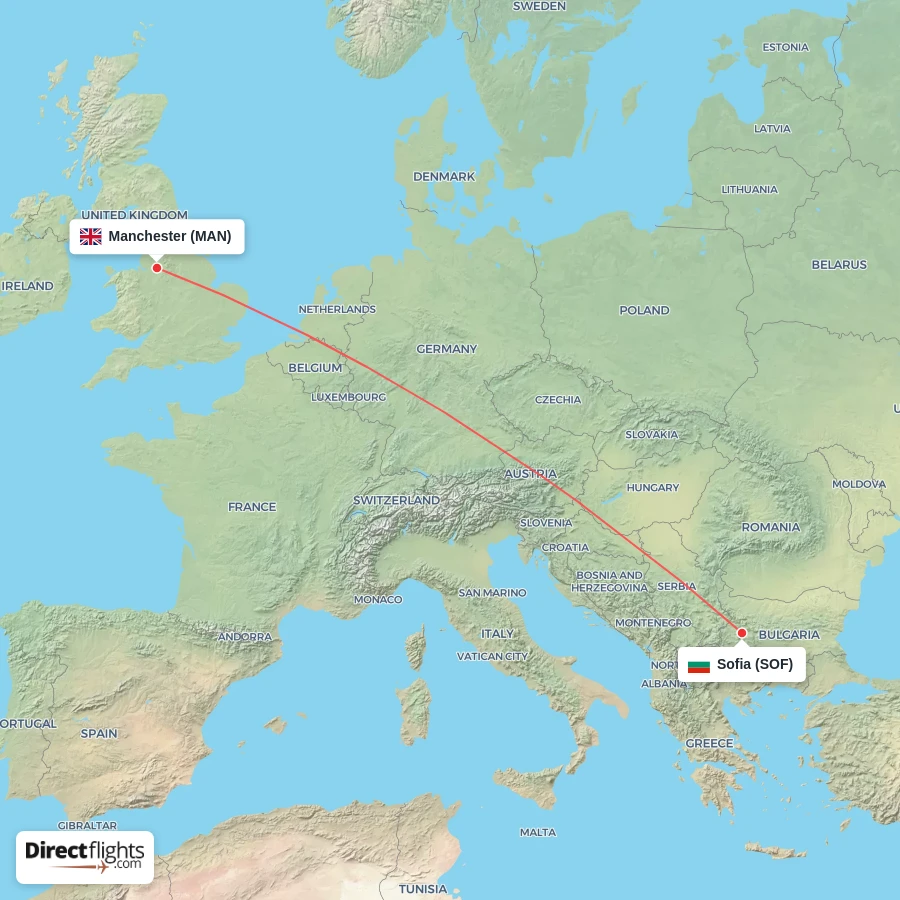 SOF - MAN route map