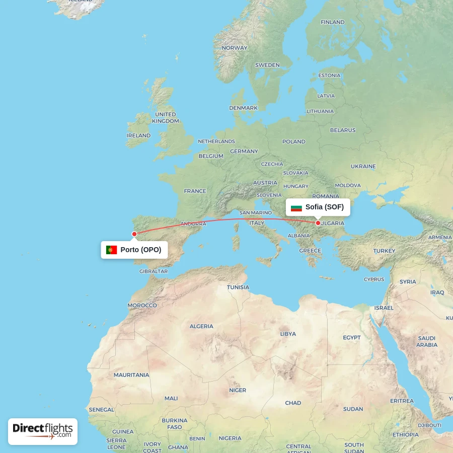 SOF - OPO route map