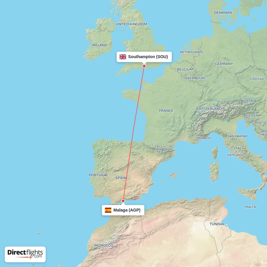 SOU - AGP route map
