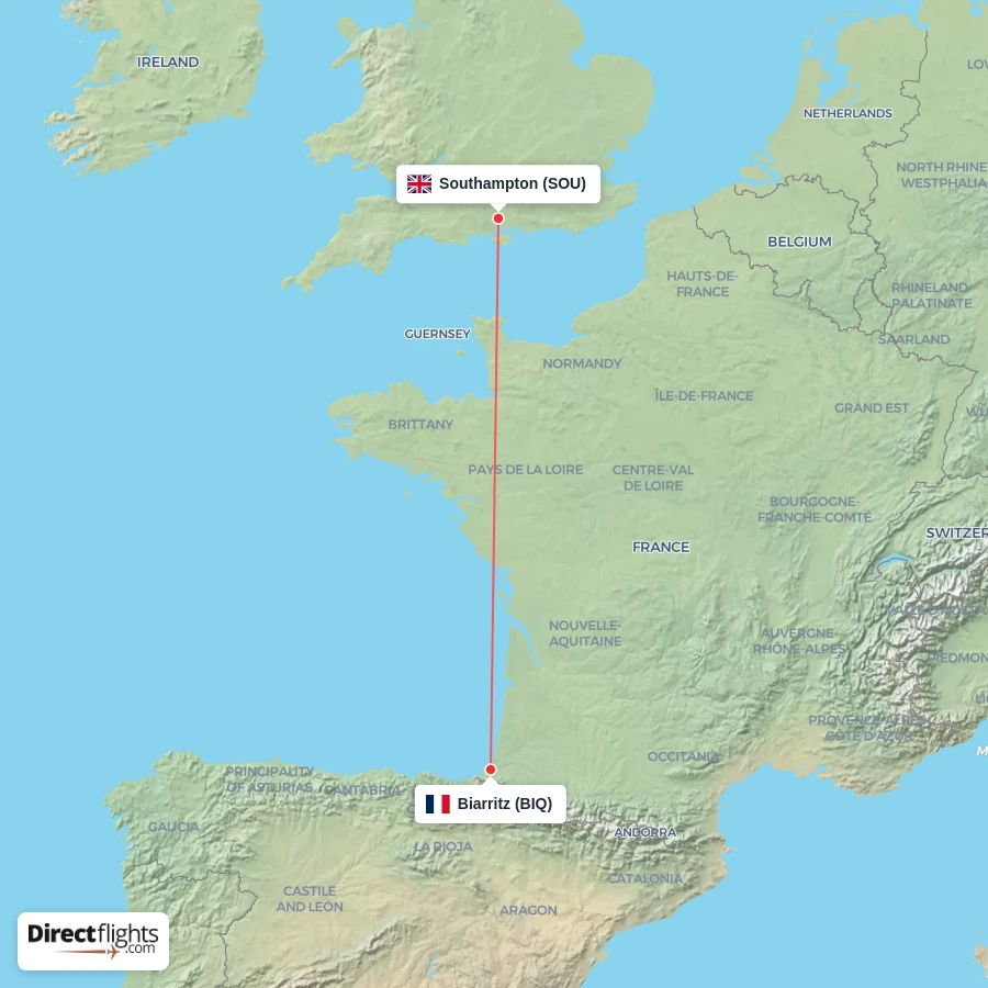 SOU - BIQ route map