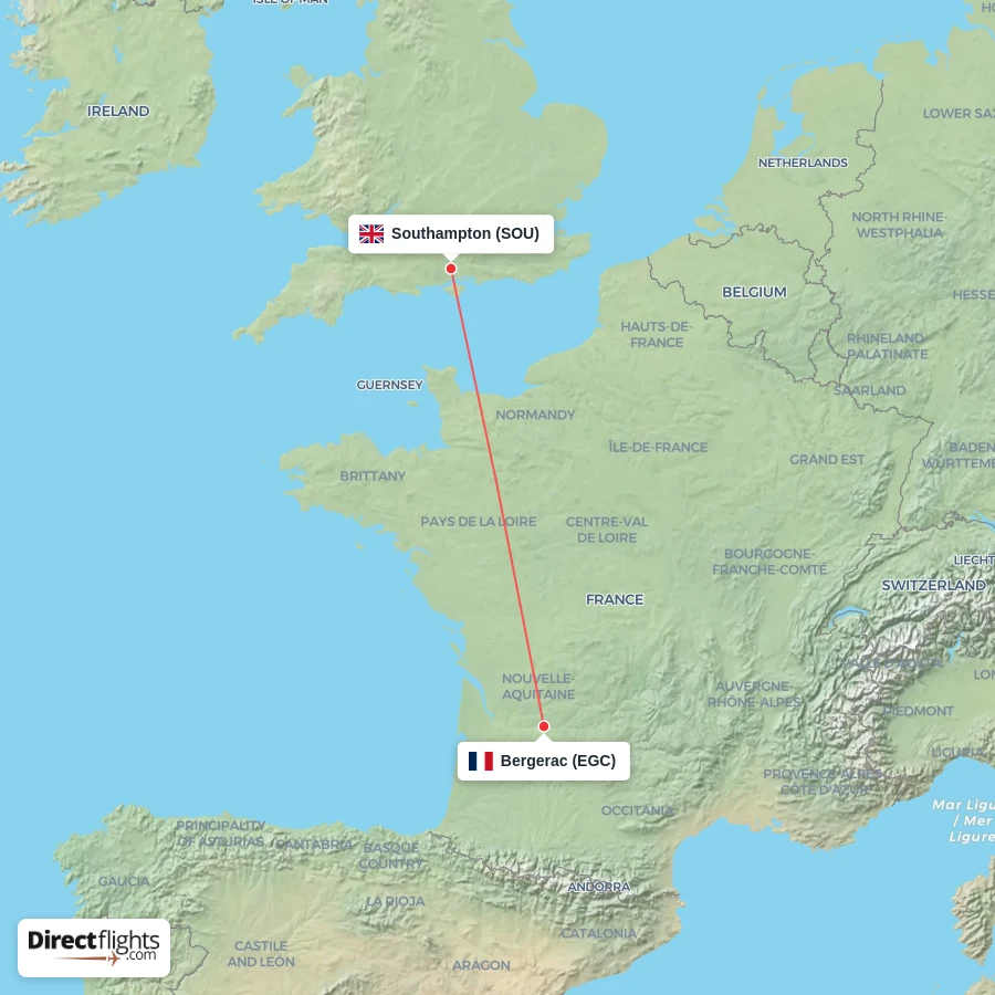 SOU - EGC route map