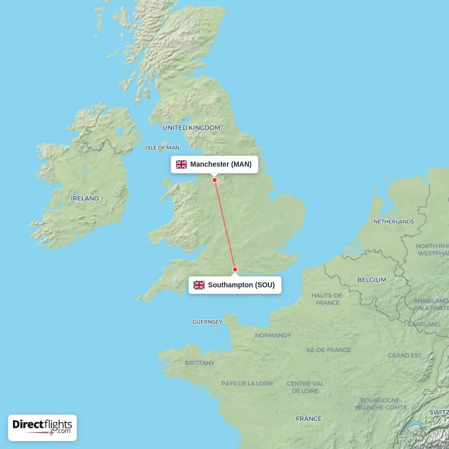 SOU - MAN route map