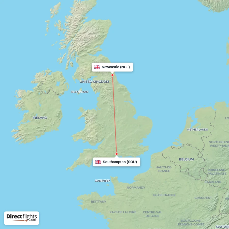 SOU - NCL route map