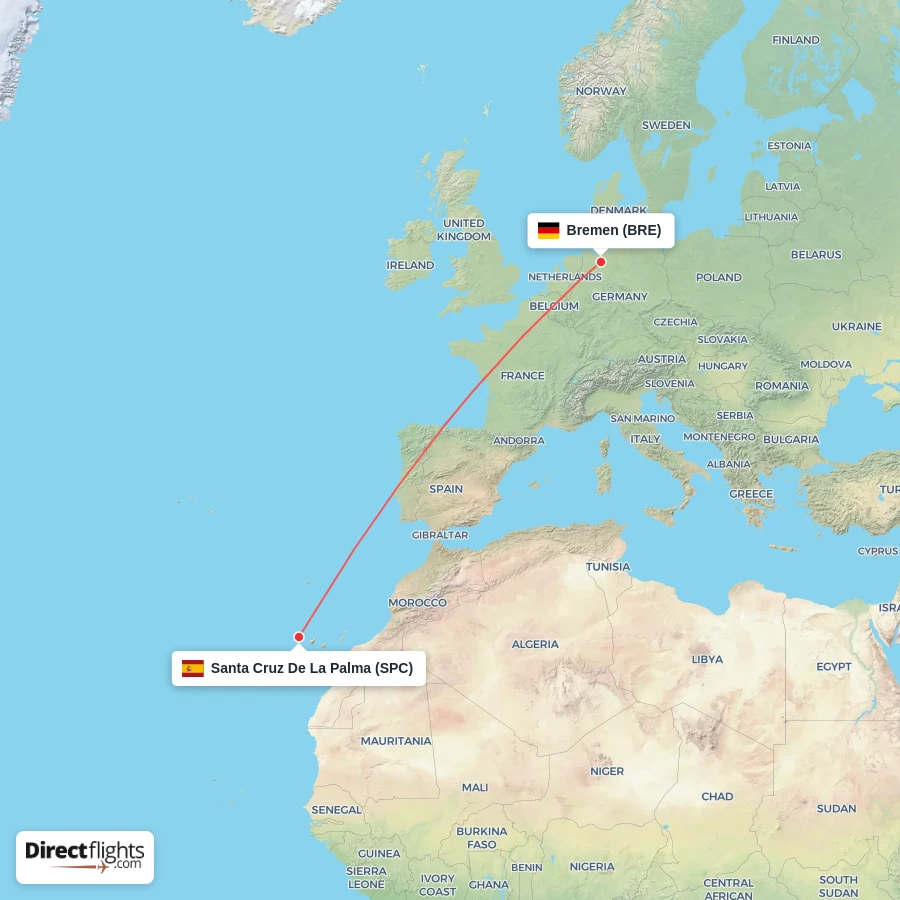 SPC - BRE route map