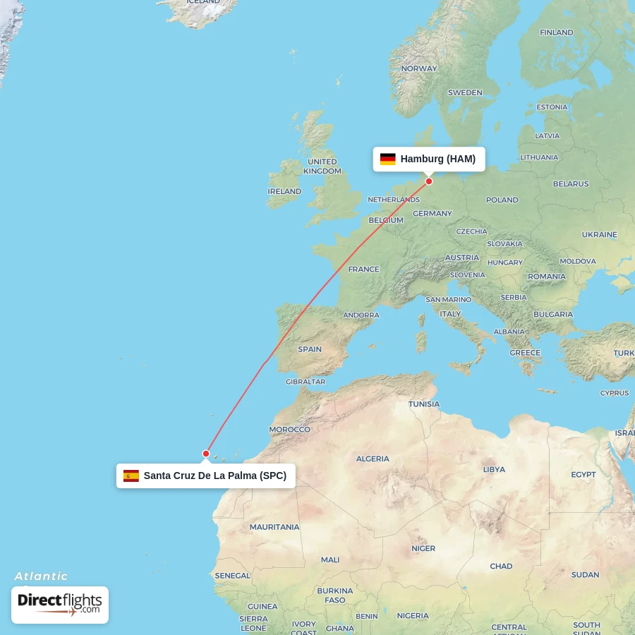 SPC - HAM route map
