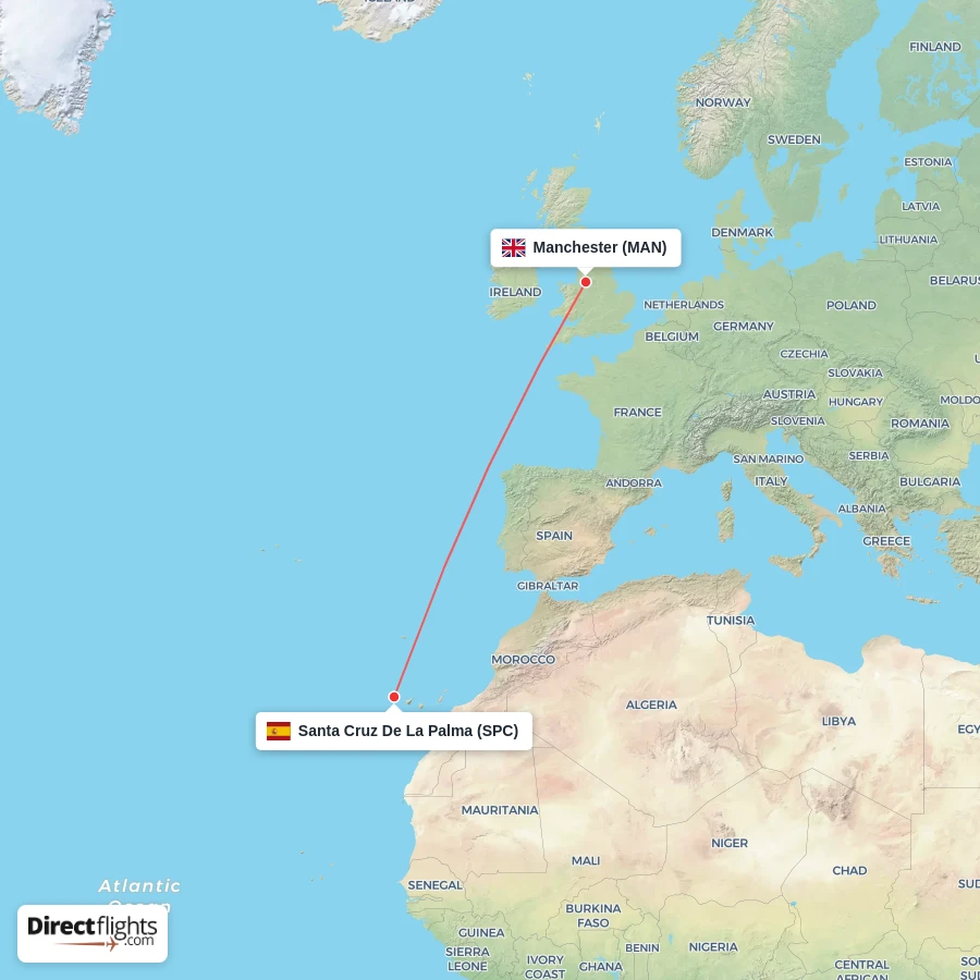 SPC - MAN route map