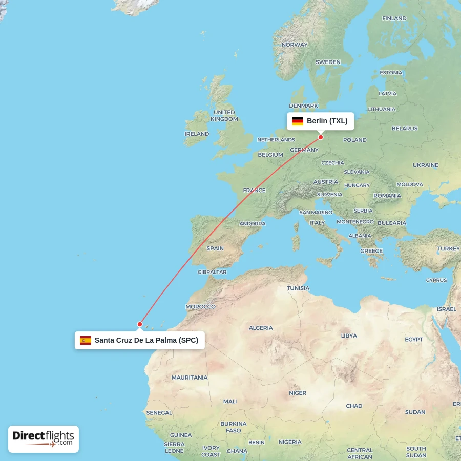 SPC - TXL route map
