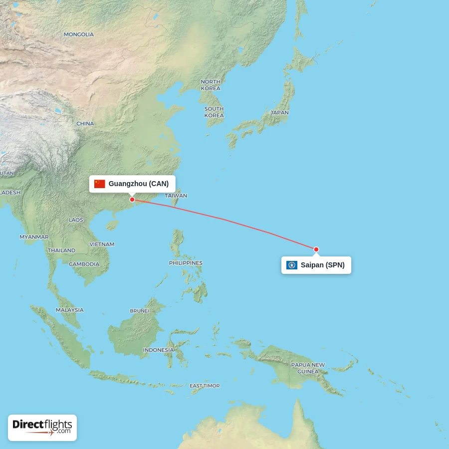 SPN - CAN route map