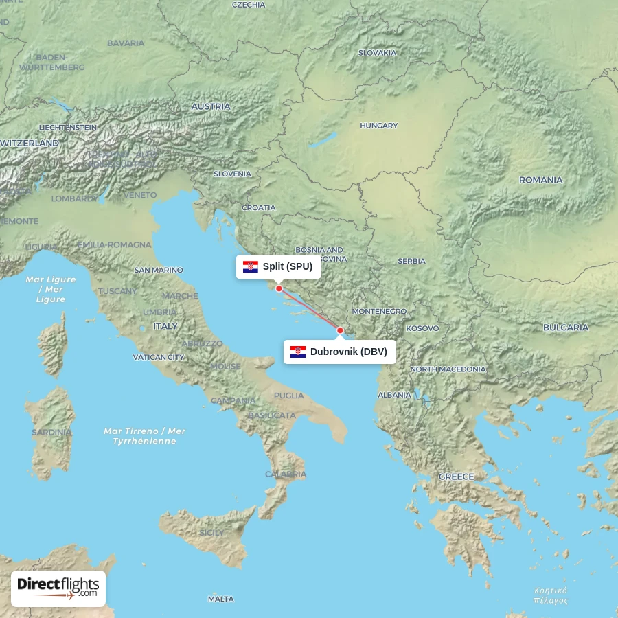 SPU - DBV route map