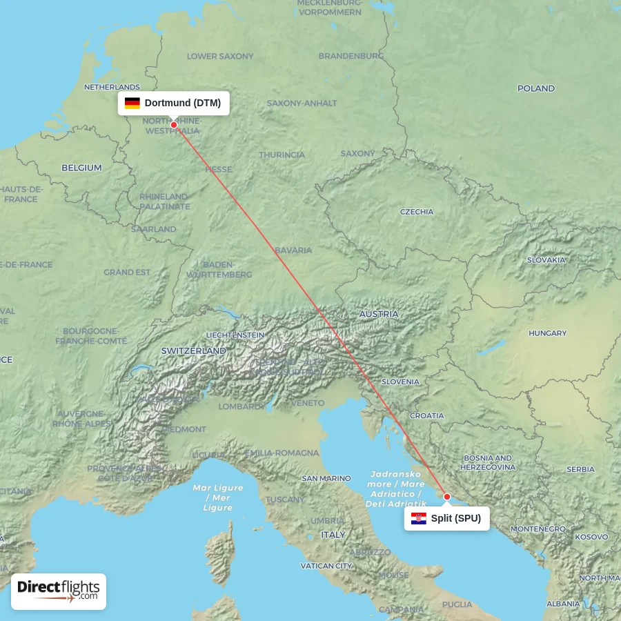 SPU - DTM route map