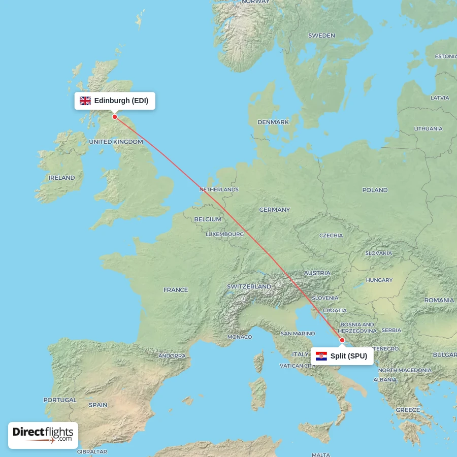 SPU - EDI route map