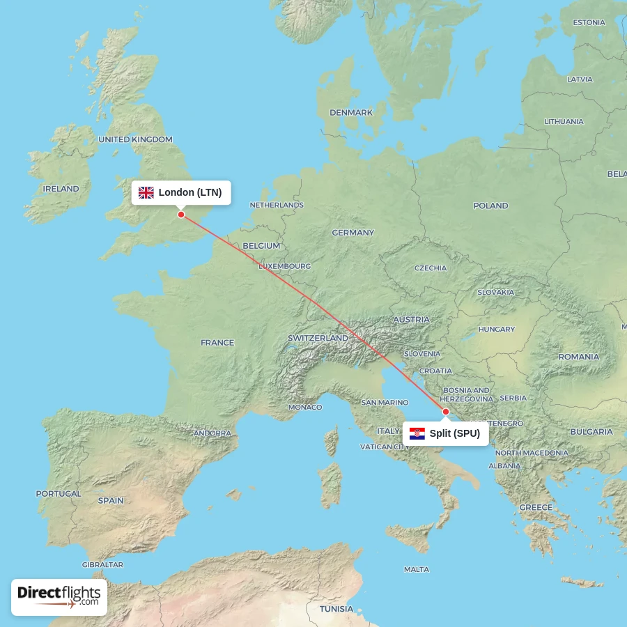 SPU - LTN route map