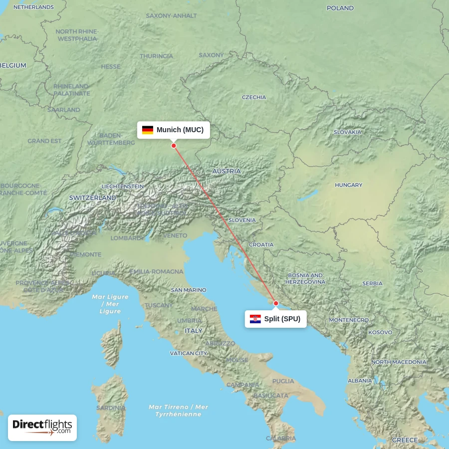 SPU - MUC route map