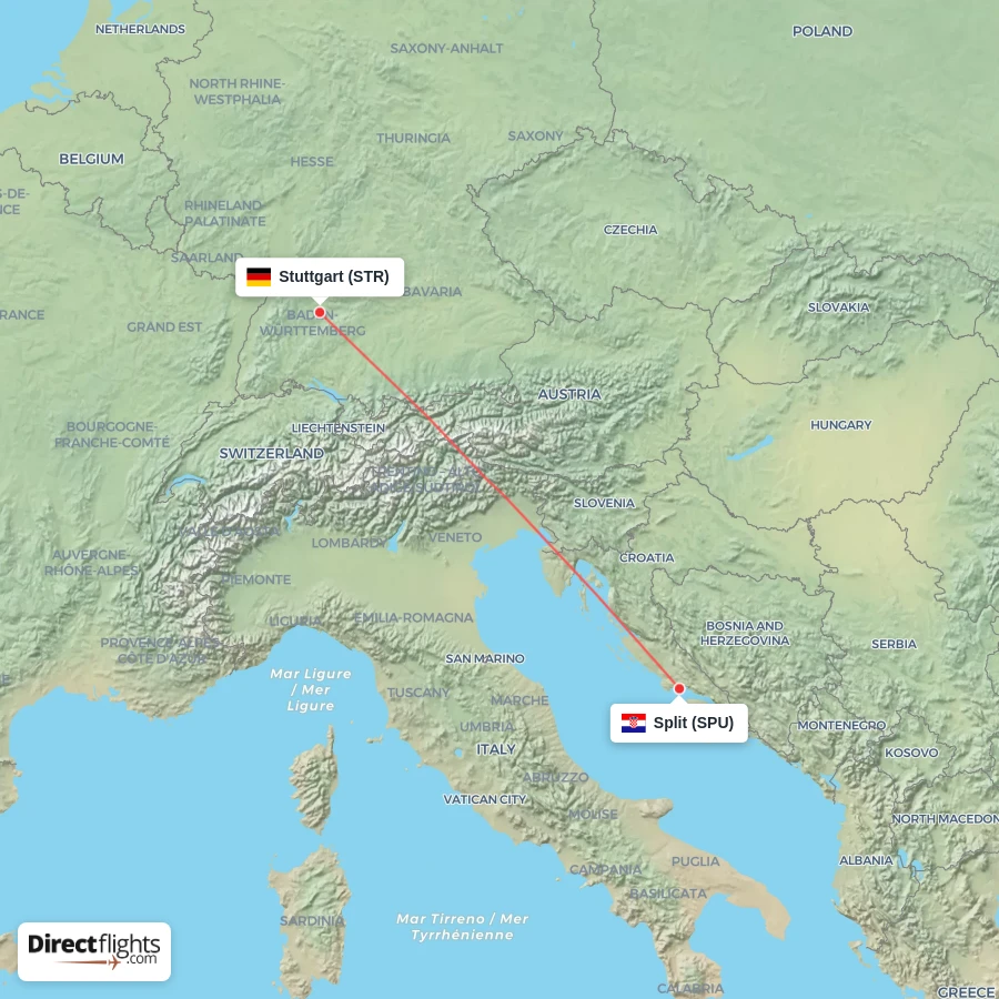 SPU - STR route map
