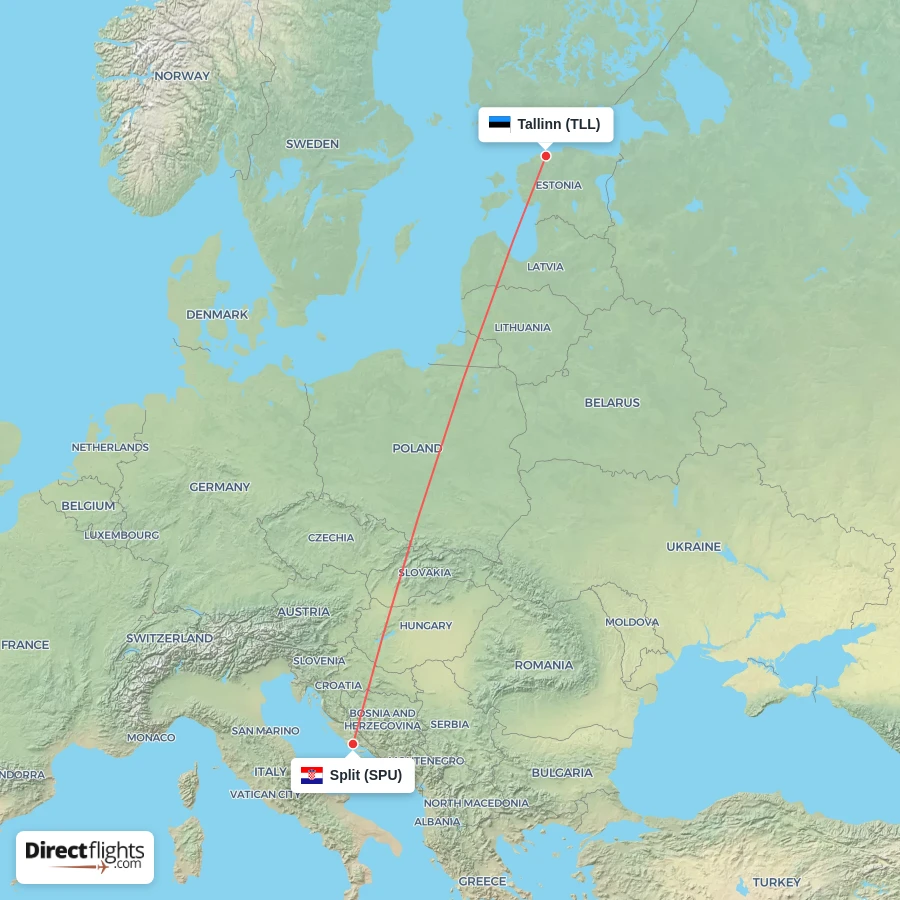 SPU - TLL route map