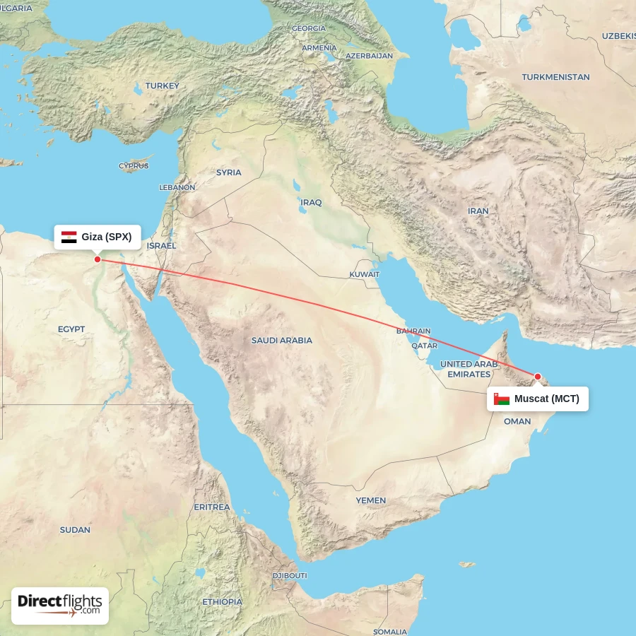 SPX - MCT route map