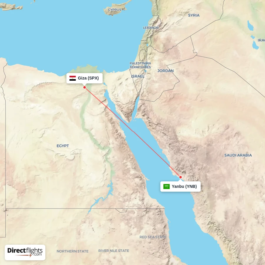 SPX - YNB route map