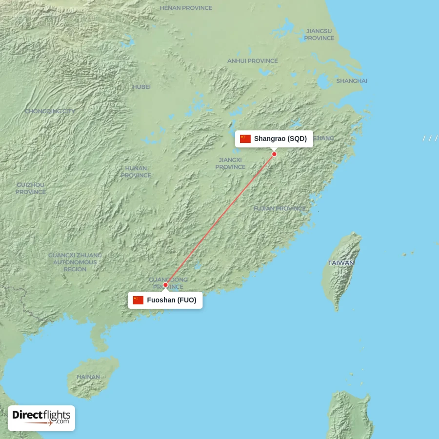 SQD - FUO route map