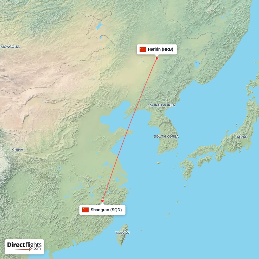 SQD - HRB route map