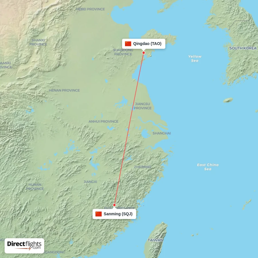 SQJ - TAO route map