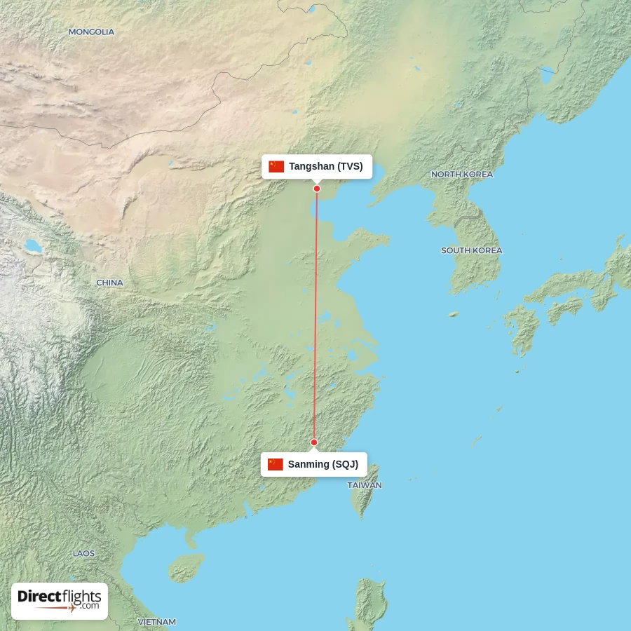 SQJ - TVS route map
