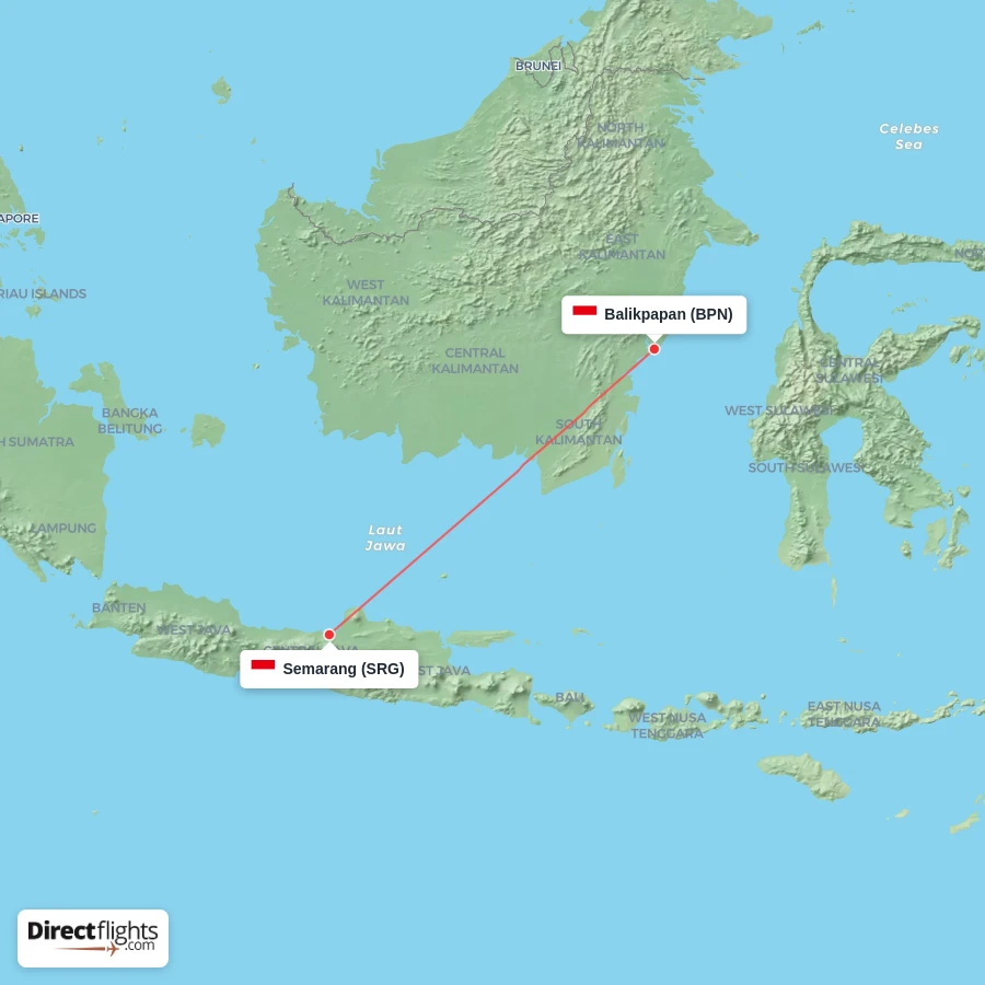 SRG - BPN route map