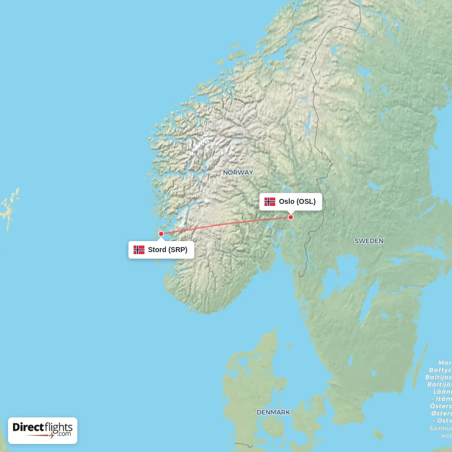 SRP - OSL route map