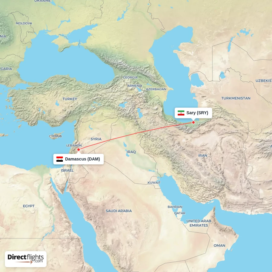 SRY - DAM route map