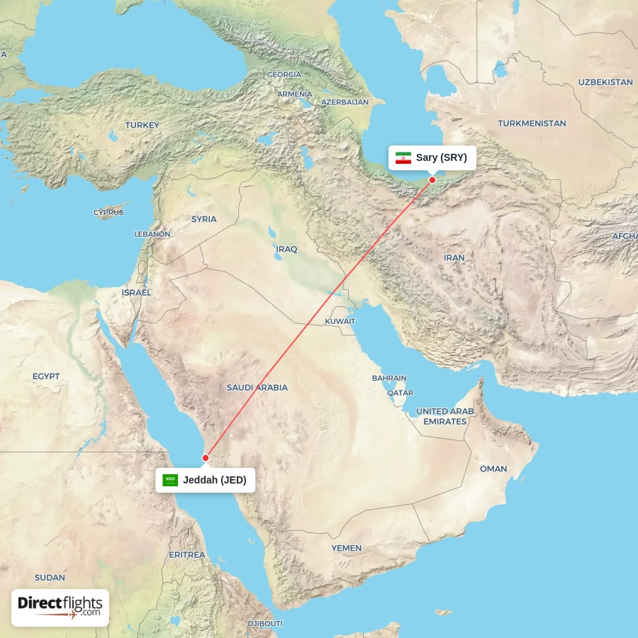 SRY - JED route map