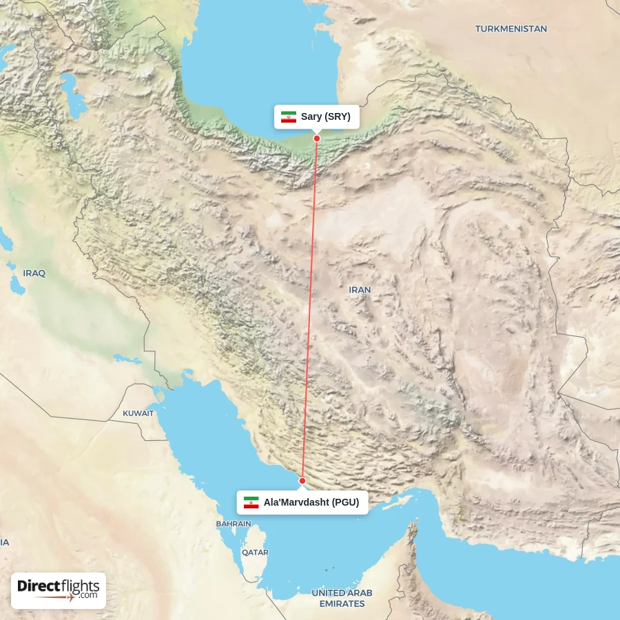 SRY - PGU route map