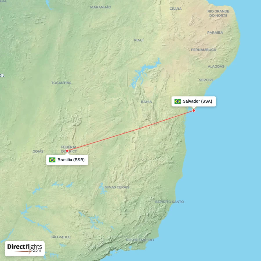 SSA - BSB route map