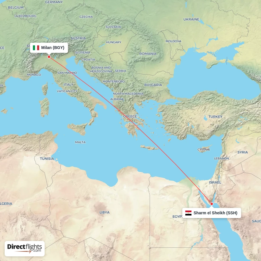 SSH - BGY route map