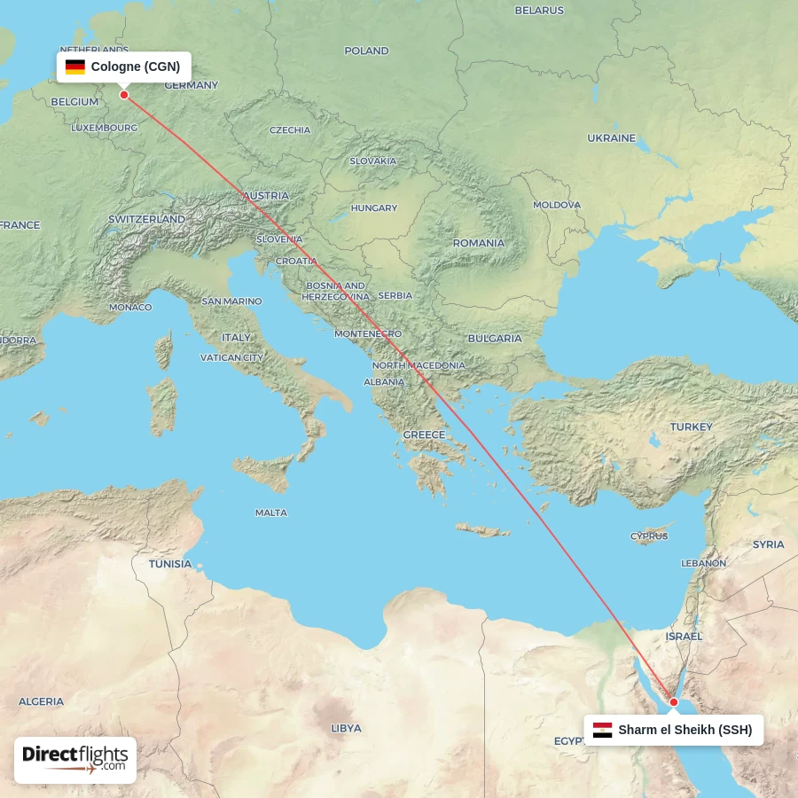 SSH - CGN route map
