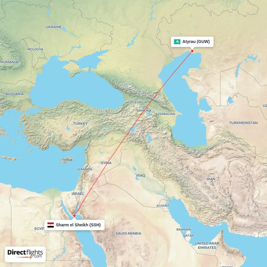 SSH - GUW route map