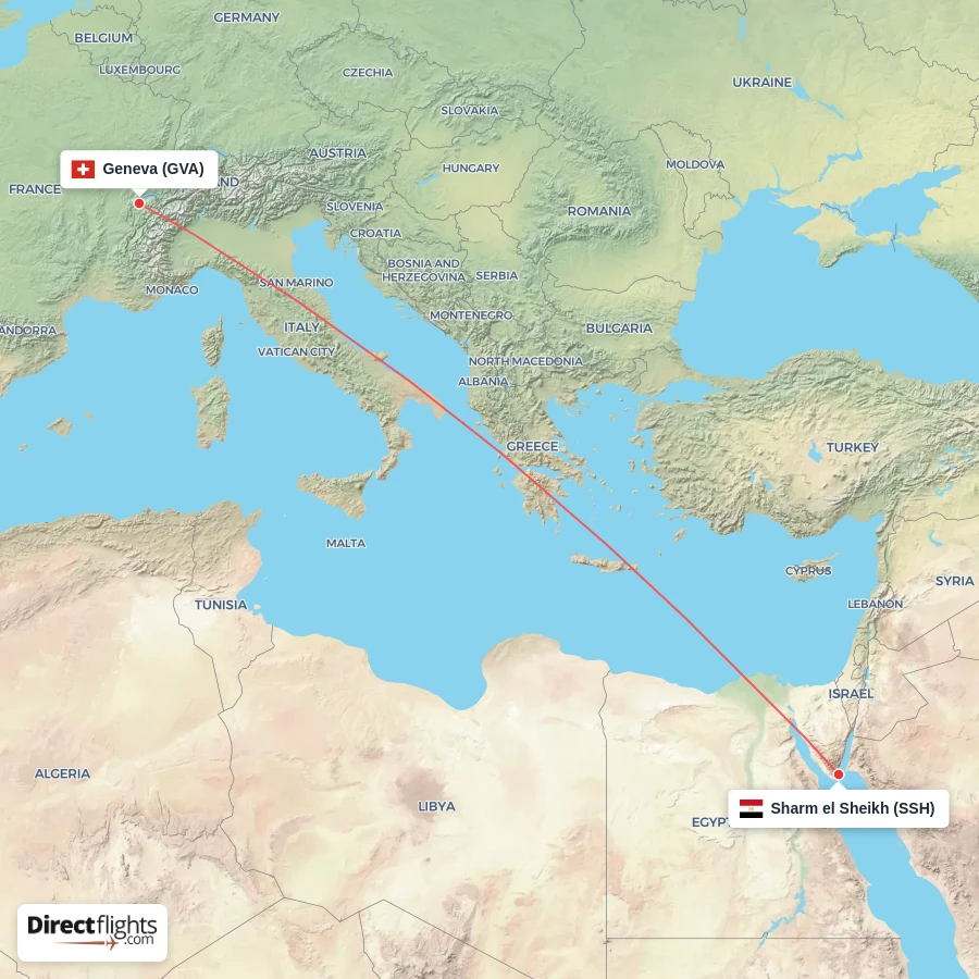 SSH - GVA route map