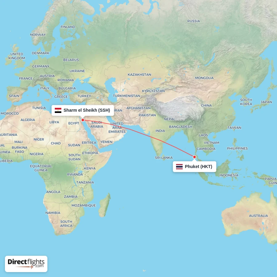 SSH - HKT route map